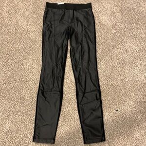 Nwt Jessica Simpson black faux leather leggings